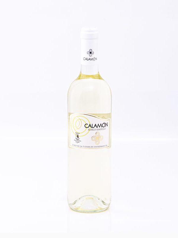 Botella de vino Calamón Blanco “Semidulce"